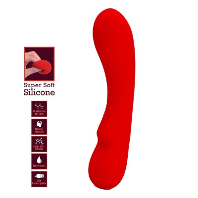 Pretty Love Prescott Rechargeable Vibrator Red - image 7