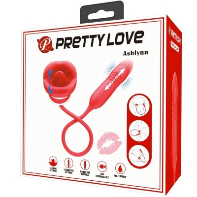 Pretty Love Ashlynn Red Mouth Vibrator - image 6