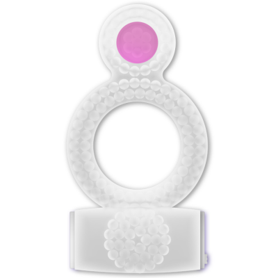 Casual Love Vibrating Double Pleasure Ring Transparent