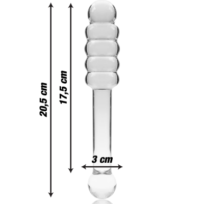 Nebula Series Model 20 Clear Glass Dildo 20.5cm - image 3