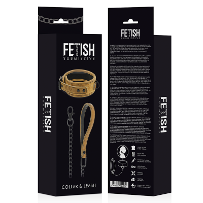 Fetish Submissive Neoprene Collar with Chain - image 4