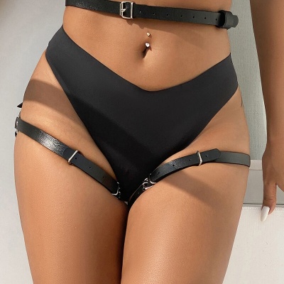 Subblime Leather Waist and Leg Harness Black - image 8