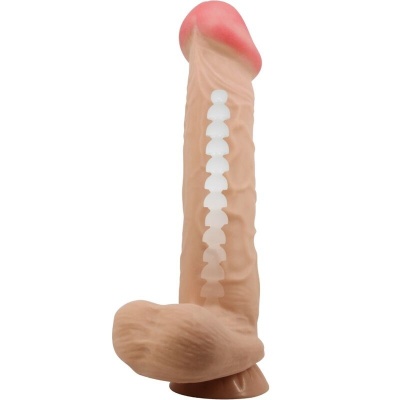 Pretty Love Sliding Skin Dildo Flesh 26 CM - image 5