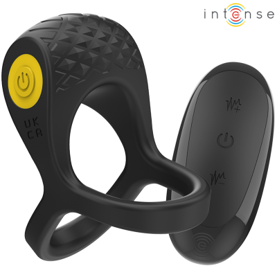 Intense Alex Double Vibrating Penis Ring, Black