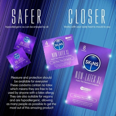 Skins Latex-Free Condoms XL Pack Of 4 - image 4