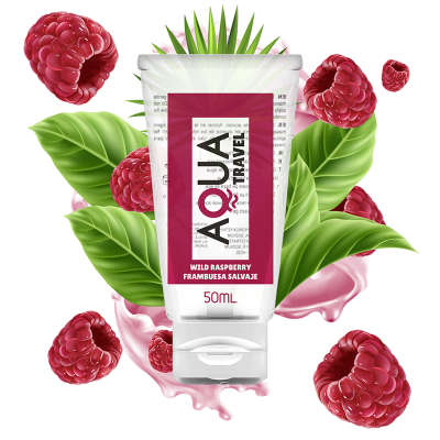 AQUA Travel Wild Raspberry Water-Based Lubricant 50 ML AQUA Travel Wild Raspberry Water-Based Lubricant 50 ML