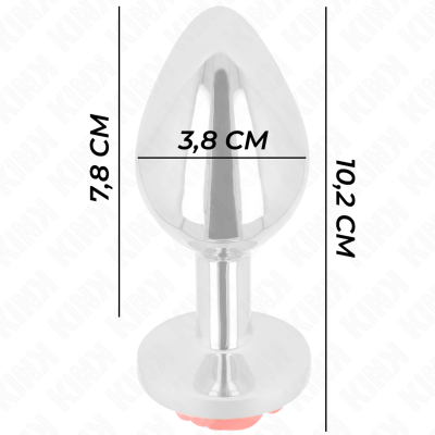 Kink Anal Plug Rose Red Large - image 4