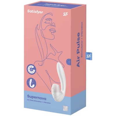 SATISFYER Supernova Air Pulse Vibrator White - image 3