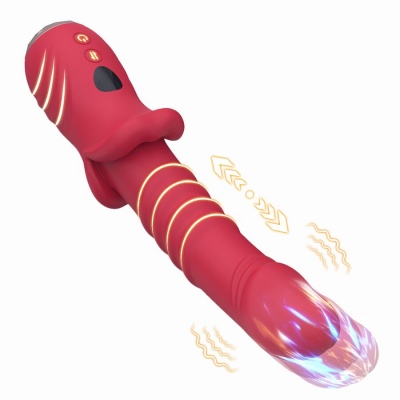 Armony A-Spot Stimulating Vibrator Dildo Red - image 2