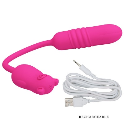 Pretty Love Nobikuma Pink Silicone Vibrating Bullet - image 6
