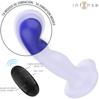 Intense Shorty Vibrator Blue Suction Cup Remote - image 3