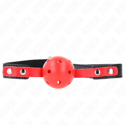 Kink Red Hollow Hard Ball 4cm Gag - image 2