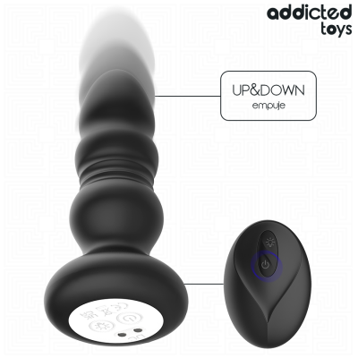 Addicted Toys Thrusting Vibrating Anal Plug LED - image 3
