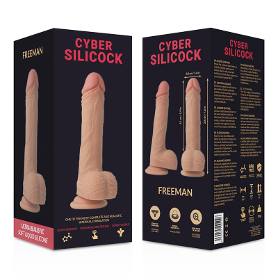 Cyber Silicock Freeman Strap-On 20 CM With 3 Rings - image 8