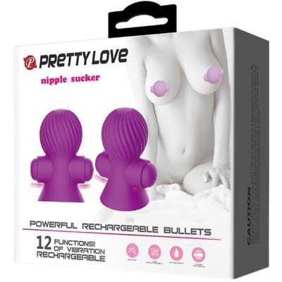 Pretty Love Nipple Stimulators 12M Lilac Vibration - image 8