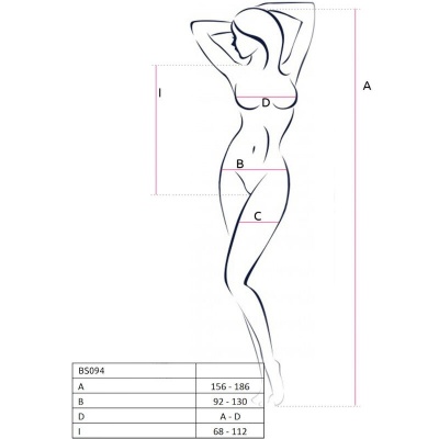 Passion BS094 Bodystocking Red One Size - image 5