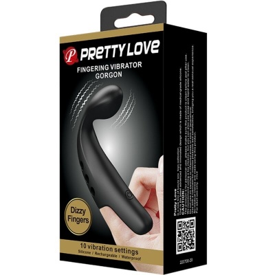 Pretty Love Gorgon Black Finger Vibrator Thimble - image 5