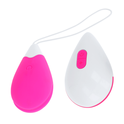 Ohmama Textured Vibrating Egg Pink & White - image 2