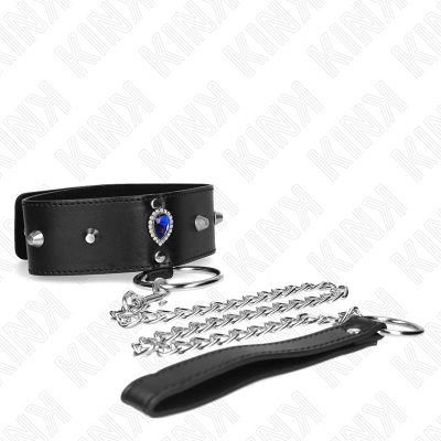 Necklace 65 CM With Strap With Blue Diamonds Adjustable 36-43 CM X 5 C - image 4