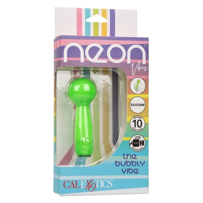 Calexotics Neon Vibes Bubbly Vibe Green Massager - image 10