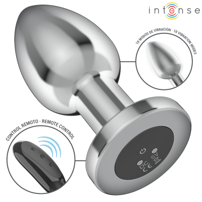 Intense Anal Plug Metal 10 Vibrations L with Remote - image 3