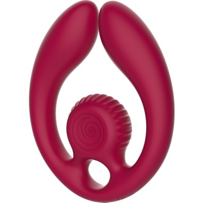 Snail Vibe Gizi Duo Couples Stimulator Remote Burgundy - image 4