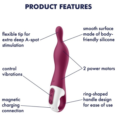 Satisfyer Amazing 1 Aspot Vibrator Berry - image 4