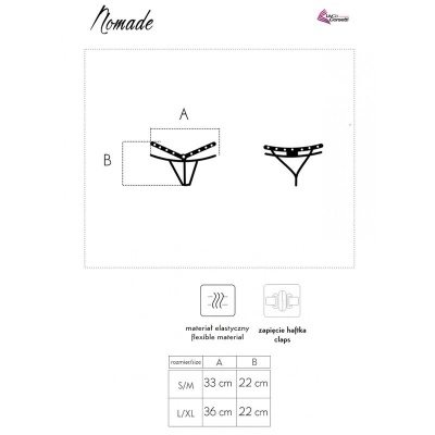 Livco Corsetti Nomade Thong Crotchless Black - image 7
