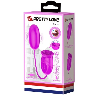 Pretty Love Daisy Purple Dual Egg Rechargeable Vibrator - image 9
