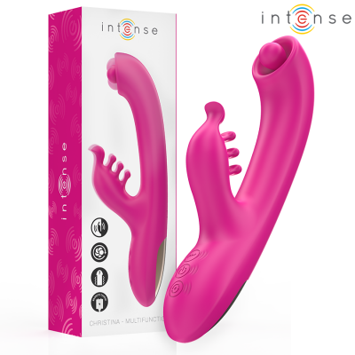 Intense Christina Multifunction Rabbit Vibrator 22.5 CM Pink