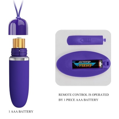 Pretty Love Darlene Violet Mini Vibrating Bullet Remote - image 5