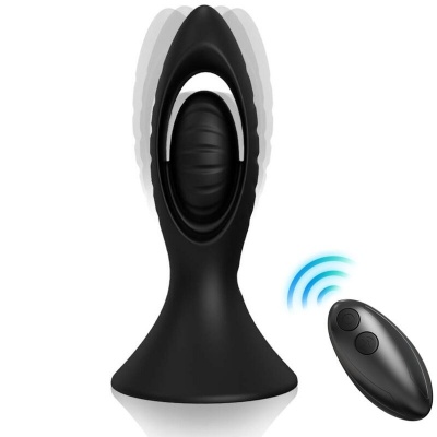 Armony Vibrator Anal Plug Silicone Black