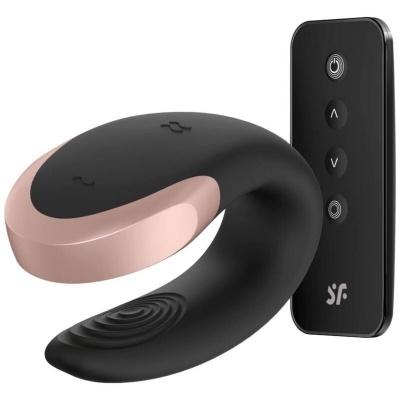 Satisfyer Double Love Luxury Couples Vibrator Black