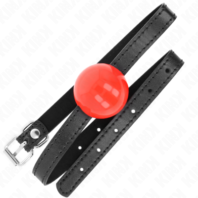 Kink Red Single Solid Ball 4cm Gag - image 2