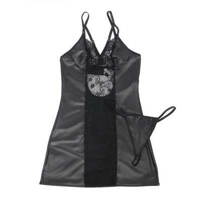 Subblime Dress & Thong Leather Black S/M - image 5