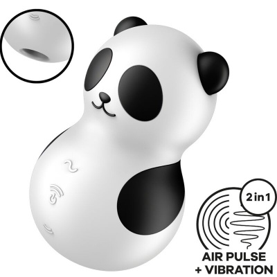 Satisfyer Pocket Panda Air Pulse Vibrator Black - image 2