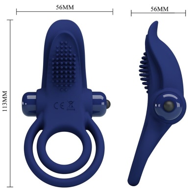 Pretty Love Bronson Double Ring with Vibration Blue - image 6