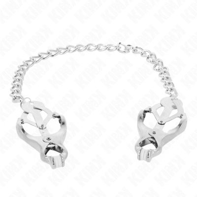 KINK - Japanese Clover Nipple Clamps With Chain Silver 30 Cm - image 3