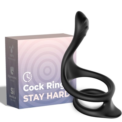 Armony Tail Double Anal Ring Black