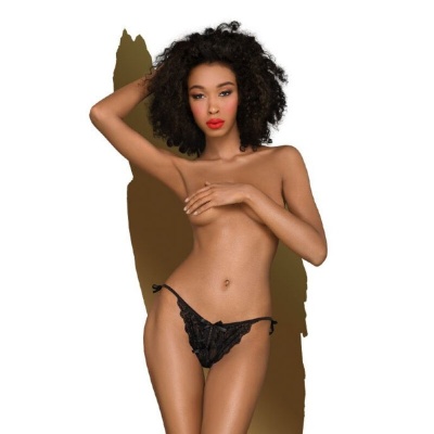 Penthouse Too Hot to Be Real Thong Black L/XL - image 1