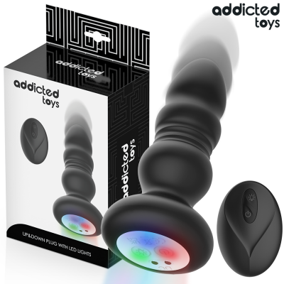 Addicted Toys Thrusting Vibrating Anal Plug LED Addicted Toys Thrusting Vibrating Anal Plug LED