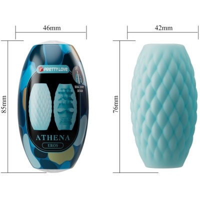 Pretty Love Athena Eros Silicone Masturbator Sky Blue - image 7