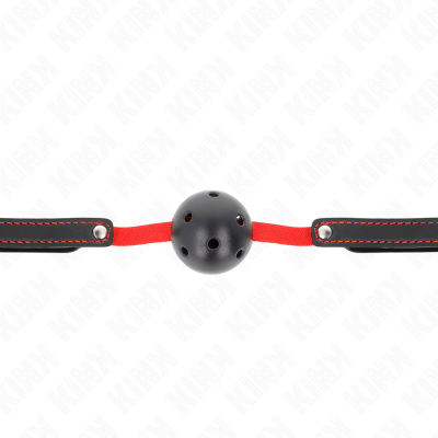 Kink Hollow Hard Mouth Gag, Elastic Belt, 56x1.5cm - image 3
