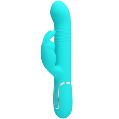 Pretty Love Coale Rabbit Vibrator Pearls Aqua Green - image 1