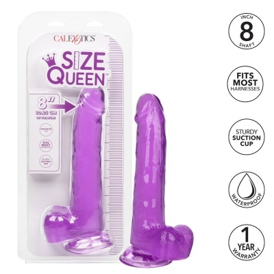Calexotics Size Queen Dildo Purple 20.3cm - image 2