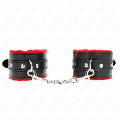 Kink Premium Fur Lined Restraints, Red/Black - image 2