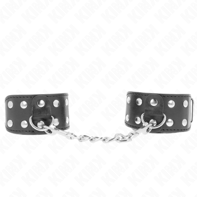Kink Wristbands with Double Stud Lines, Black - image 2