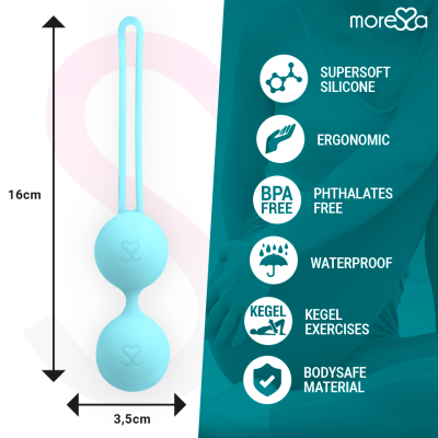 Moressa Osian Two Turquoise Kegel Balls - image 4
