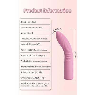 Pretty Love - Kisell G-Spot Pink Vibrator - image 10