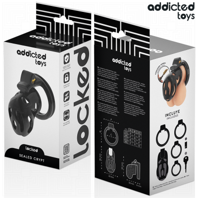 Addicted Toys Locked Sealed Crypt Penis Cage 8cm - image 6